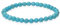 Lebensquelle Plus Kugelarmband | Perlen Armband 6 mm | Hochwertiges Edelsteinarmband | Natur Stein Edelsteinarmband dehnbar (Türkis rec.)
