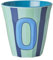 Rice Melmain Becher Medium - Buchstabe O - Kinderbecher Campingbecher Campnggeschirr Trinkbecher Melamingeschirr Bruchsicher BPA-Frei 250ml