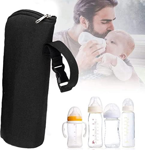 Portable Baby Bottle Warmer, Insulated Milk Bottle Bag Keeps Baby Bottles Warm/Cool, Travel Carrier Holder Breastmilk Storage Bag for Car Travel Shopping