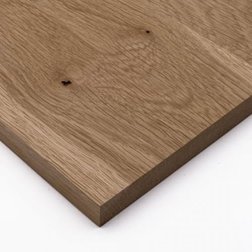 ZUSCHNITTPROFI.DE Eiche Massivholz Zuschnitt, Wunschmaß bis 20 x 90 cm, 20 | Glatt gehobelt, besäumt und millimetergenau nach Maß gefertigt