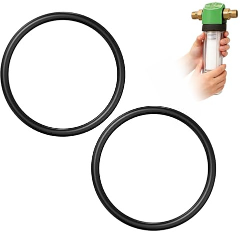 OstayOne 2 Stück Ersatz-Dichtungssatz Kompatibel mit Grünbeck Feinfilter Boxer/FS-B 1 & 1 1/4, passend für 101641E O-Ring Glocken-Dichtung