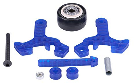 LDAUYZLING 1 Satz Hochgeschwindigkeits-Wheelie-Bar-Anti-Roll-Rad für HSP 94108/94111/94188 RC-Auto im Maßstab 1:10