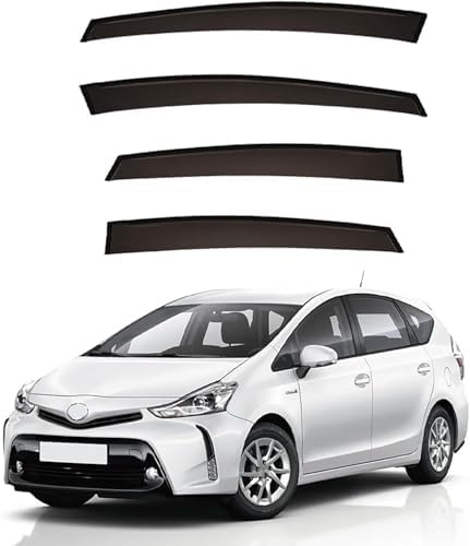 Visera para Coche Que desvía la Lluvia para Toyota Prius Plus 2011-2022,Deflectores de Viento y Lluvia Cortavientos Ventana Protector de Lluvia Coche Accesorios