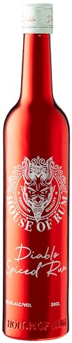 Diablo Spiced Rum, 37.5% ABV - Premium Spiced Rum with Smooth Vanilla, Golden Caramel, Warm Cinnamon, Orange Peel & Rich Raisin Notes
