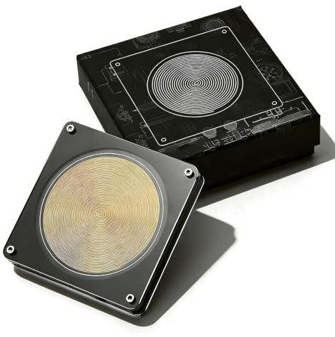 MRJYK Dispositivo Generador De Resonancia Schumann, Generador De Ondas Schumann, Frecuencia Ajustable De 0,01 Hz A 999,99 Hz, Pantalla Inteligente, para Relajación Y Mejora del Sueño Black
