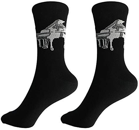 mugesh Musik-Socken Flügel (39/42) - Schönes Geschenk für Musiker