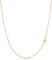 KEZEF Collier en Argent Sterling Plaqué ou Rose 1mm, Collier Plaqué ou 18 Carats pour Femmes et Hommes, 24 Pouces