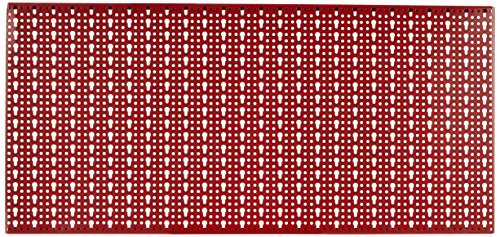Sipa 5/578 Panneau perforé en tôle vernie, 1000 x 500 mm, Rrouge