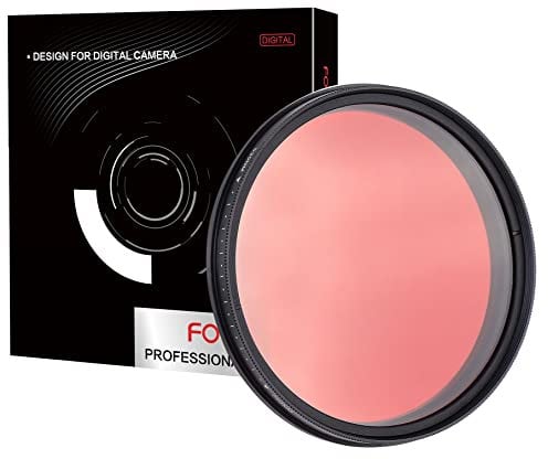 FOTGA Six-en-Un IR Infrarouge Adjustable col X-Ray Verre filtrant Infrared IR Filter 530nm to 750nm (52mm)