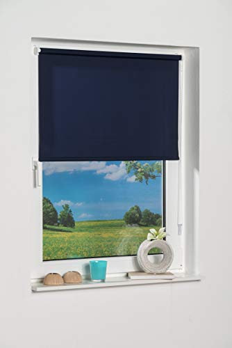K-home Klemmfix-Minirollo, Blau Tageslicht 90 x 150 (B x L)
