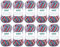 Gründl Wolle Cotton Quick print - dünne Wolle zum Häkeln mit Farbverlauf - Strickgarn - Glänzend und hautfreundlich - 100 % Baumwolle - 10 Knäuel 50 g / 125 m - Nadelstärke 3 - 4 - Rot-Blau-Gelb