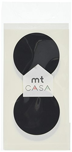 MT CASA 50 mm Seal Circle Sticker - Matte Black (Pack of 10)