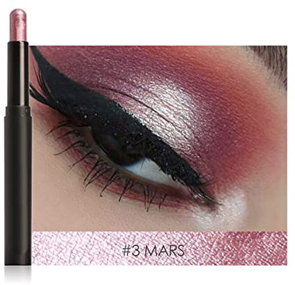 Eyeshadow Stift, Lidschatten Stift liegend Seidenraupe Eyeliner Stick Make up Kosmetik Werkzeug Lidschatten Primer (#3)