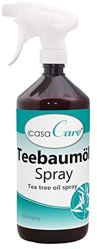 cdVet Naturprodukte casaCare Teebaumöl Spray 1 Liter - Duftölspray - angenehmer + frischer Duft - Reinigung der Atemluft - Verbesserung Raumklima - ätherische Öle - Wohlbefinden - natürlich -