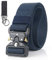 Bansga Taktischer Gürtel,Heavy Duty verstellbare Military Style Nylon Gürtel mit Zink Legierung Schnalle, militärischen Schnellverschluss Schnalle Taillenband(Dunkelblau)