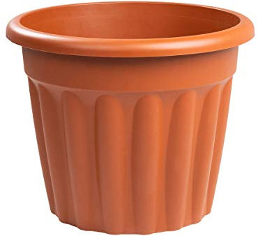 Whatmore 60cm Round Terracotta Plastic Plant Pot/Planter Vista Design