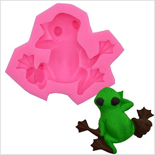 ANNIUP Moule en silicone en forme de grenouille - Pour décoration de gâteau - Pour la pâtisserie et la décoration de gâteaux - Pour bonbons, argile polymère