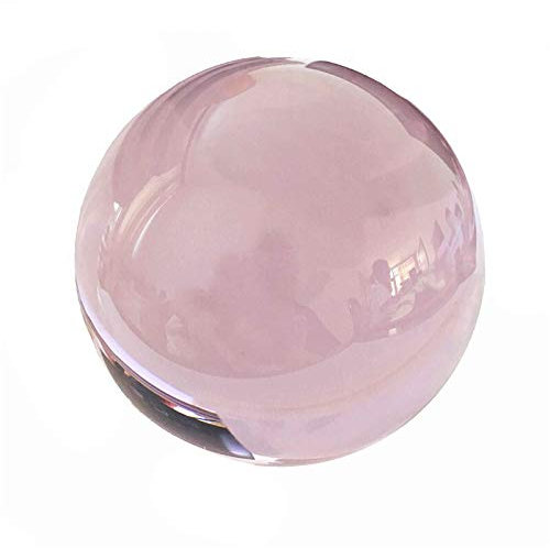 caihuashopping Fotokugel 40mm 5 stücke Rosa Farbe Fengshui Kristallkugel für Zuhause & Hochzeitsdekoration Glaskugel Fotografie