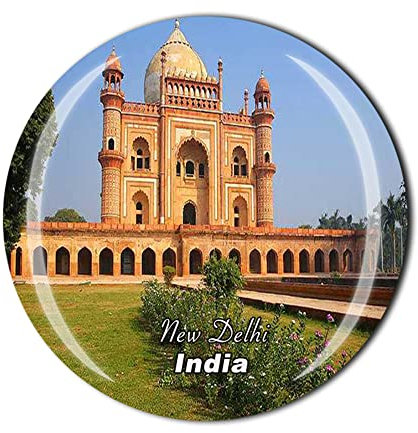 Delhi Indien Kühlschrankmagnet Kristall Touristen Souvenir Geschenkkollektion Kühlschrank Magnetischer Aufkleber