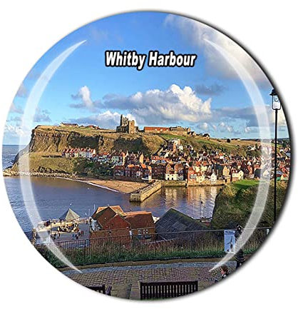 Whitby Harbour England Britain Fridge Magnet Travel Souvenir Gift Refrigerator Magnetic Sticker Collection