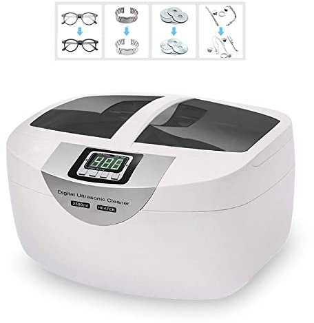 NA Dental Tool Ultrasonic Cleaner Ultrasonic Dentures Washer 2.5L Household Bottles Jewelry Cleaning Automaintenance Heating Function