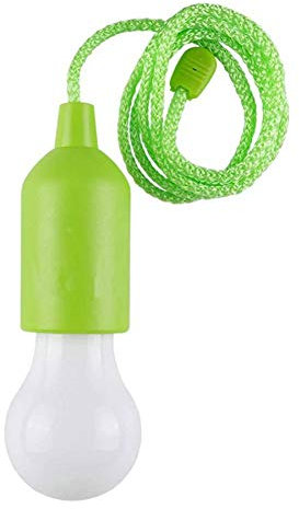 Lampadina a LED a batteria con cavo di tiraggio, lampada a sospensione su corda (senza batteria), lampadina a LED colorata per bambini a LED per feste di compleanno, illuminazione per interni ed