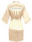 Teemie Damen Satin Kimono Bademantel Morgenmantel Braut Brautjungfern Robe Kurz Sexy Nachtwäsche Leicht Pajama Nachthemd Hochzeit Party Sommer