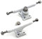SPITBOARDS 34mm Fingerboard Pro Trucks by, Real Lock-Nuts, Rubber O-Ring Urethane Bushings, Optimized Hanger, Width 34 mm, for Fingerboard Tuning & Assembling (White)