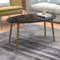 [en.casa] Couchtisch Sindal Beistelltisch 41 x 90 x 50 cm Kaffeetisch aus Spanplatte und Holz Sofatisch für Wohnzimmer Schlafzimmer Marmor, schwarz