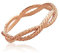 Mary & Jules Damen Ring Rosegold Infinity aus echtem 925 Sterling Silber, rosegold vergoldet, schlichter, feiner Fingerring, aus recyceltem Silber, Größe 52