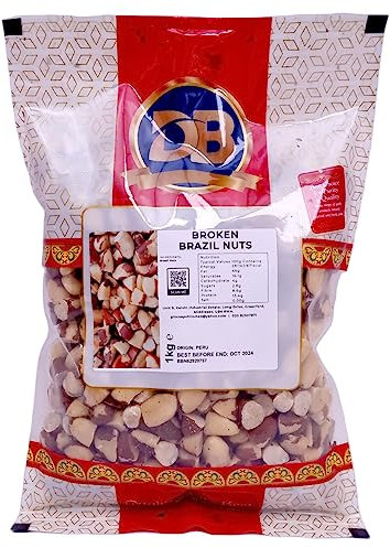 Broken Brazil Nuts - 1KG Bag | Raw Brazilian Nuts Snack | Chocolate & Broken Biscuits Substitute | Vegan Protein Keto Diet Friendly | High Fibre | NON-GMO Healthy Nuts Bag