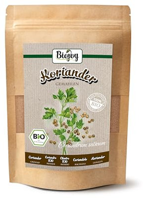 Biojoy Coriandolo in Polvere BIO (250 g), Semi di Coriandolo in Polvere, Spezia macinata, Ideale per la Cucina (Coriandrum sativum)