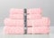 Handtuch Set Giza LINE Handtücher aus 100% ägyptischer Baumwolle 4-teiliges (Rosa)