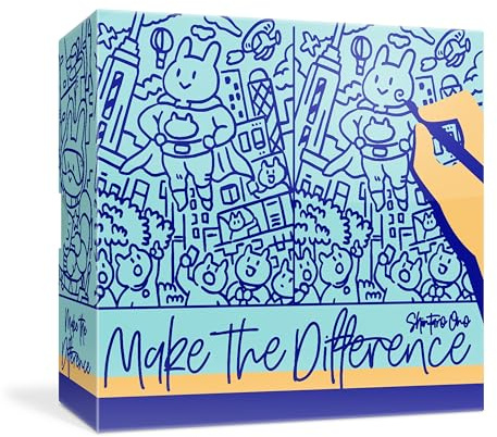 Oink Games Make the Difference - Board Game - English Version - Ages 7+ | Creative Spot-the-Mistake Game - For Game Night - For Family & Friends - For 2-5 Players - Travel-friendly - Space-saving