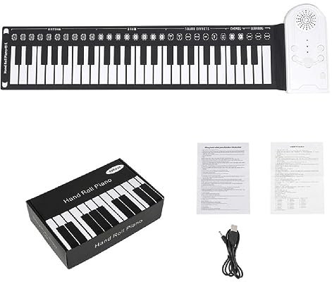 Multifunctional 49 Keys Roll Up Piano Foldable Portable Electronic Piano Instrument Music For Beginner Child Adult Multifunction Hand Roll Portable Piano Keyboard Instrument