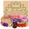 Bivei Natursteinarmbänder Kristall- und Stein-Chakra-Perlenstretch-Armband in Rosa und Lila 8mm Reiki Halbedelstein-Lotus-Charme Schmuckgeschenke Paar-Armbänder für Frauen (Rosa)