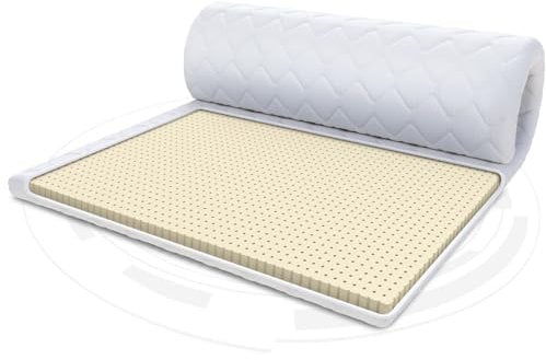 FDM Matratzentopper Latex MAX Matratze Topper 140x200 cm Härtegrad H3 Höhe ca. 4 cm Allergiker Geeignet Öko-Tex Weiß