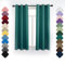 Rideau Occultant Lot de 1 à Oeillets, Rideau Thermique, 180x200cm (LxH) Rideau de Porte, Rideau Opaque, Rideau Phonique, Rideau Cuisine, pour Chambre Salon Balcon Vert-2