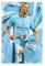 MAHWER Fußball-Poster, Motiv: Haaland Man-Stadt, Leinwand-Poster, Schlafzimmer-Dekor, Sportlandschaft, Büro, Raumdekoration, Geschenk, ungerahmt, 30 x 45 cm