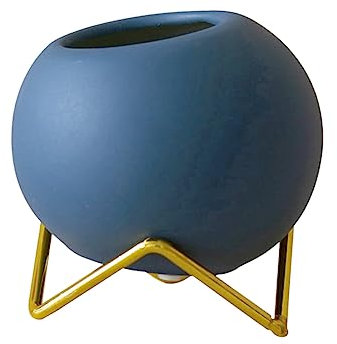 DIKACA Pot De Plante Dintérieur Pot De Fleurs Succulentes en Céramique Pots Succulents Ronds Jardinières pour Plantes D'intérieur Jardinières D'extérieur Pot Jaune Moutarde Maison Cactus