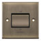 Selectric Antique Brass with Black Insert 10 Amp 3 Pole Fan Isolator Switch – X-Rated 7M-PRO Premium Grade Steel