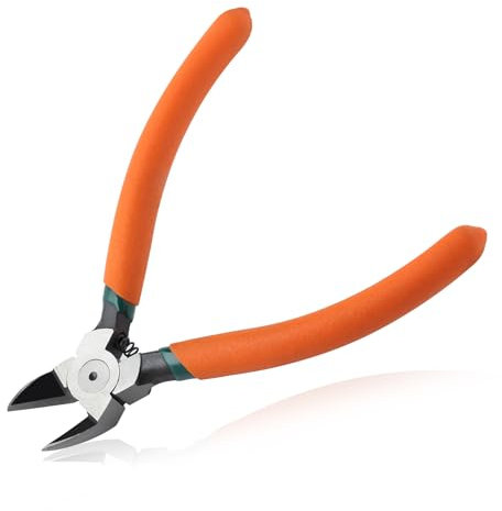LEONTOOL Pince diagonale pour plastique à coupe affleurante, 45 coupe-fils coudés pour travaux manuels, coupe-fil, pince coupante pour la fabrication de bijoux, électronique, modèle, floral