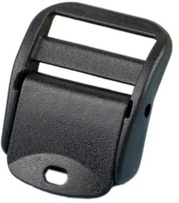 Wambere 2 Stück 2.5 cm breite Steckschnallen,Schnellverschluss-Schnallen,Kunststoff Klickverschluss,Ersatzschnalle für Rucksack Steckschnalle Klippverschluss,für Rucksackreparatur,Schwarz A
