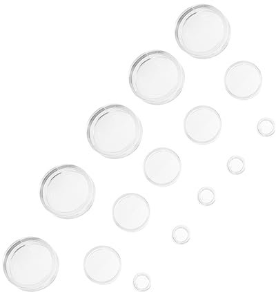 Transparenter Kugelständer aus Acryl, 16 Satz, Rund
