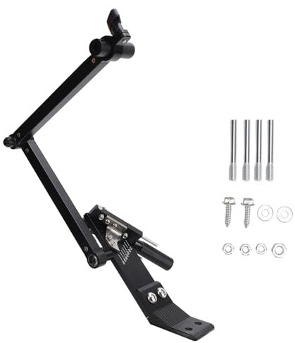 Lawn Mower Blade Sharpener, 15°-45° Adjustable Frame Balancer Sharpening Jig Bracket Tool with Ball Bearing for Angle Grinder Standard Straight Mulching High Lift Mower