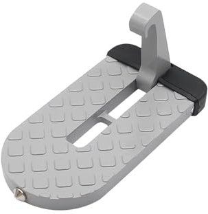 DWYYJJ Klappbarer Auto Pedal Türstufe Klappbare Autotürverriegelungshaken-Stufe Universal-Fußpedalleiter Für Jeep Für SUV-LKW-Dachgepäckträger-Stufe Stehendes Hilfsgerät(Silver)