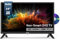 TuTu Téléviseur de 24 pouces avec lecteur DVD intégré, 720p HD LED petit téléviseur à écran plat avec 3 HDMI, USB, VGA optique, télévision non intelligente ou moniteur pour cuisine, chambre, sous-sol