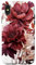 Burgundy Red Floral Flower Case for iPhone X/XS