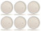 H&H-Rye, Set 6 Piatti, in porcellana di alta qualità, ø 25x2h cm, piatti da portata, piatti da presentazione, piatti professionali per ho.re.ca