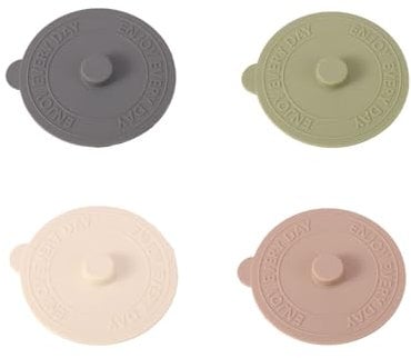 Yuiturt 4 Pcs Silicone Lids Food Covers, 10CM Drink Cup Covers Anti Dust Mug Covers, Reusable Silicone Tea Cup Lid, Round Universal Cup Cover for Home Outdoors Tea Coffee Wine Glasses Mugs Drink Cup